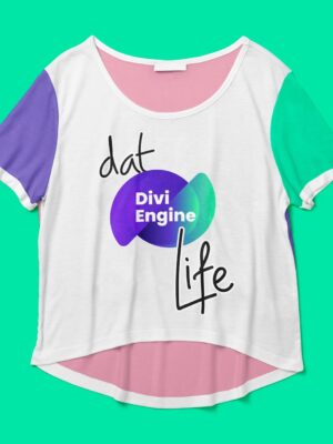 Dat Divi Engine Life Crop-top (3-Tone)